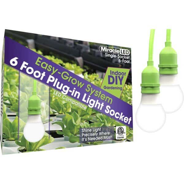 LED Ready Corded Ligh,Single Socket,PK2 , Mfr#: 602197