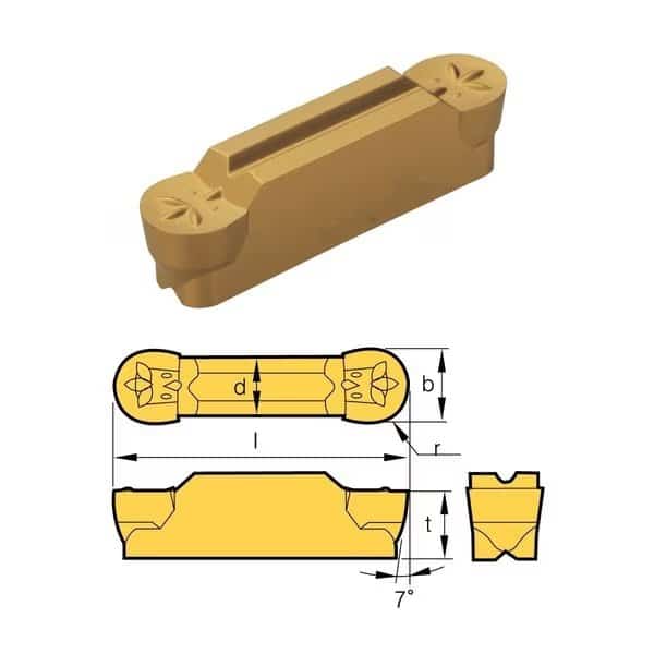 MRMN-600-M Grade BPS253-CVD Grooving Insert