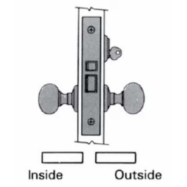 Fail Secure Handlesets Bright Chrome, Mfr#: 6053.260.L, BALDWIN ESTATE