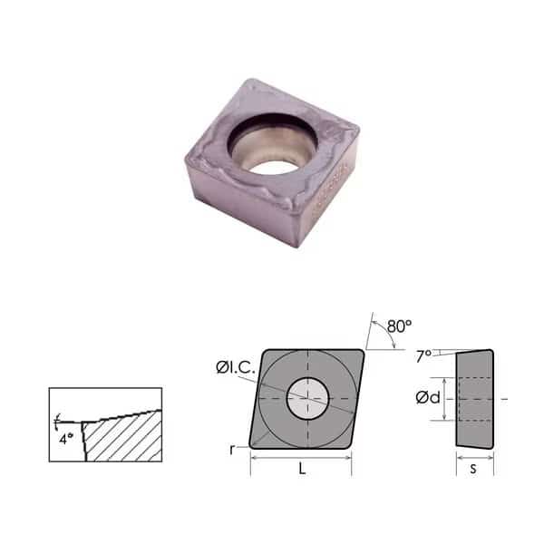 CCMT 32.51-EM Coated Carbide Insert