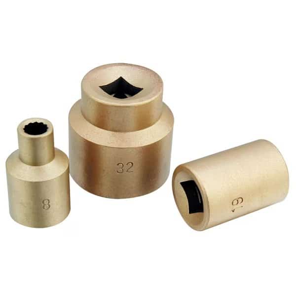 Non Spark"g Socket, 1-7/8" - 1" Drive, Alum"um Bronze