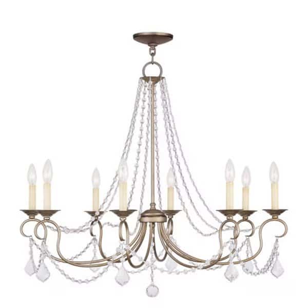 Pennington 8 Light Hand Painted Antique