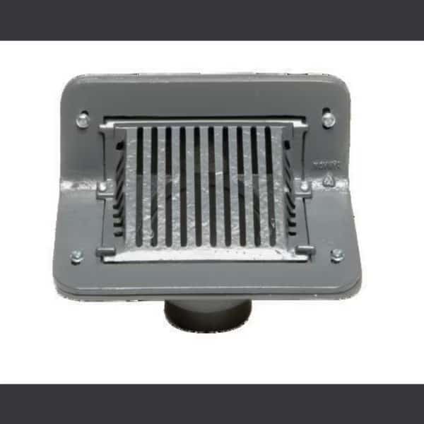 Scupper Drain, Cast Aluminum, 2"