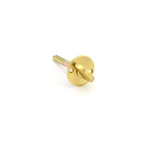 Satin Brass with Brown Spindles Satin Brass with Brown