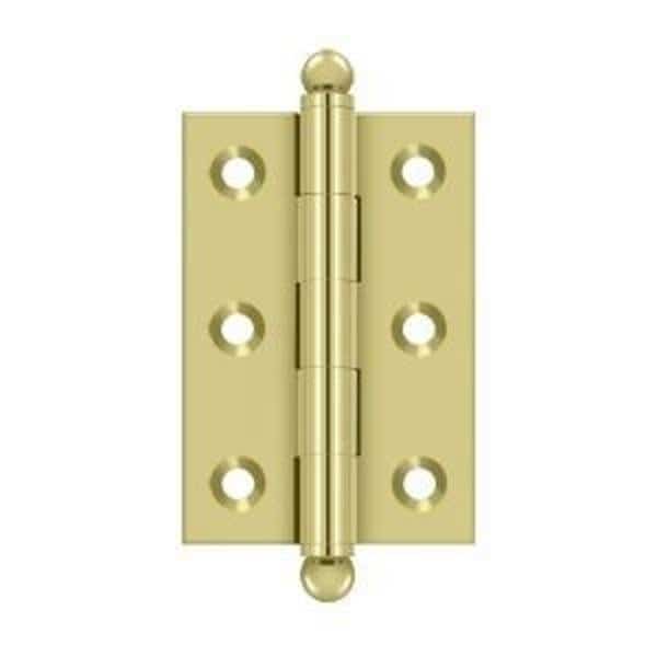 Bright Brass Door and Butt Hinge