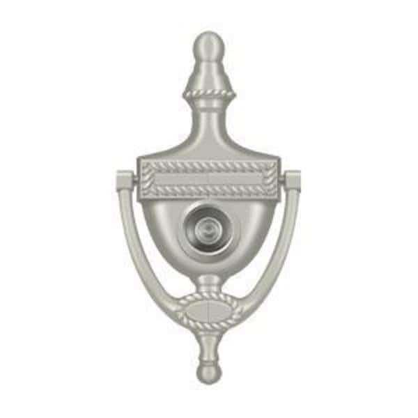 Door Knocker-Viewer, Victorian Rope Satin Nickel