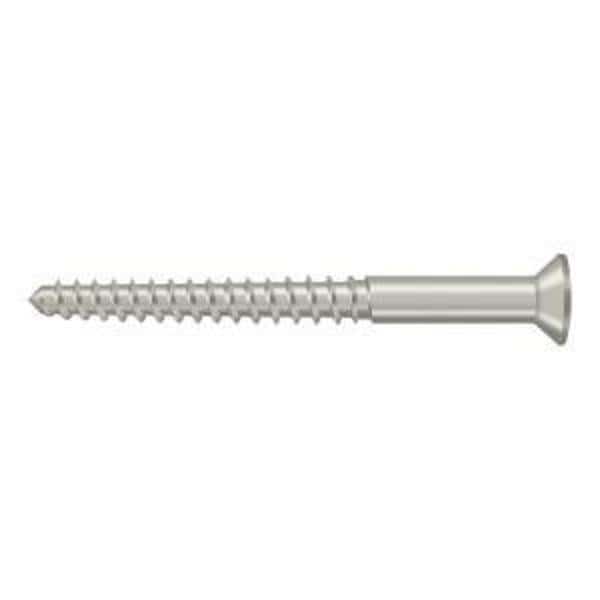 2-1/2 in, Wood Screw, Nickel Steel