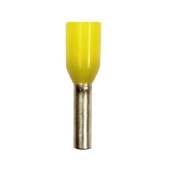 Wire Ferrule, Yellow, 18 AWG, PK100