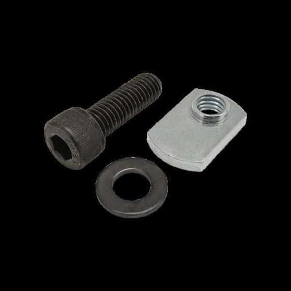 M8-1.25 Socket Head Cap Screw, Blue Zinc Plated Steel, 25 mm Length