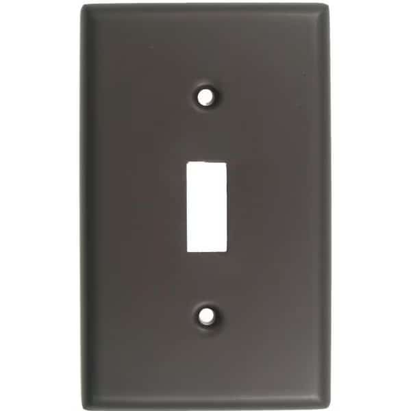 Single Switch Plate, Number of Gangs: 1 Oil Rubbed Bronze Finish