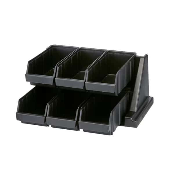 Condiment Organizer, 9 1/4 in H, Black