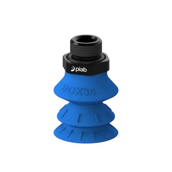 Vacuum Cup, Silicone, Blue, 34 mm dia., PK5
