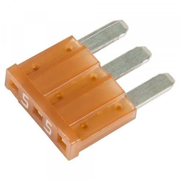 Blade Fuse, 3 Blade, 5A, PK5, 5 PK