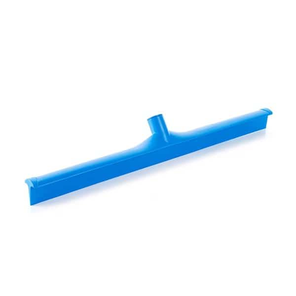 Sanitary Squeegee, 24" Blue, Rubber Blade, PK 6