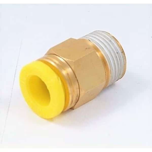 Push To Connect Male Pneumatic Tube Fitting 1/8 X NPT 3/8