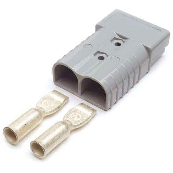 Replacement End, 4 Ga, 175 Amp, Grey