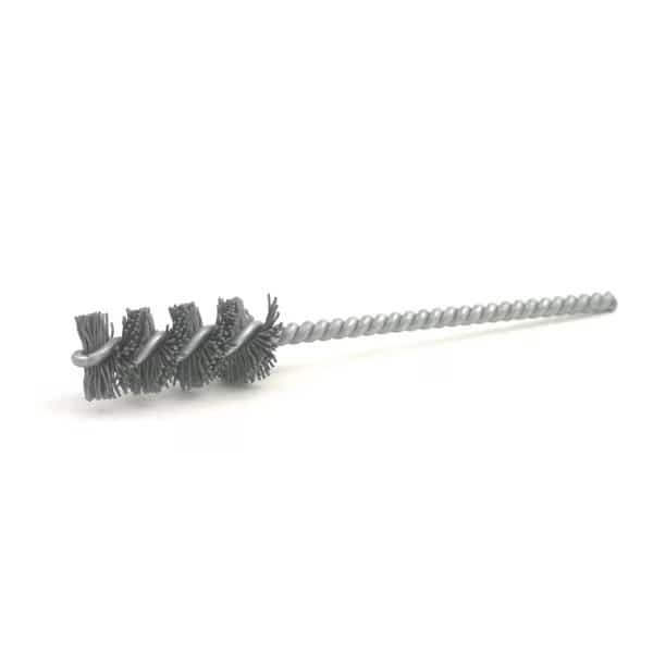 85AY46980SC Abrasive Nylon Brush. For .469" Bore Dia., 80SC, 1.250" Brush Part, 4.5" OAL