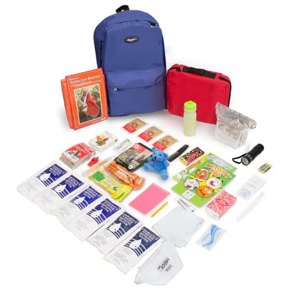Keep-Me-Safe Children's Survival Kit, Royal Blue Backpack