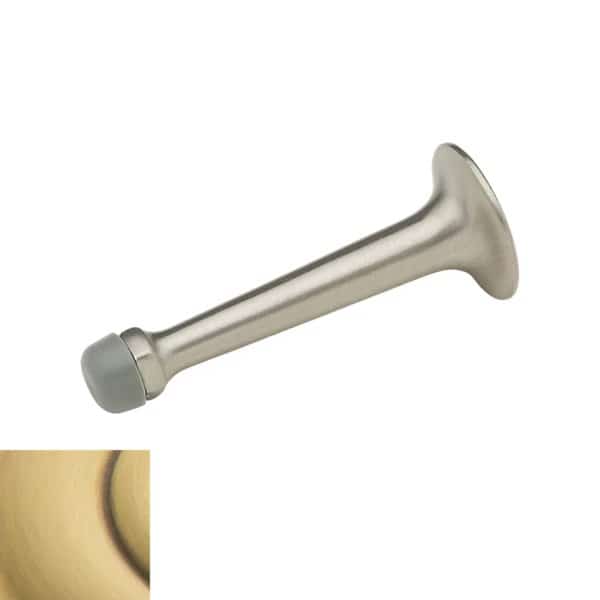 Estate Satin Brass with Brown Door Stop