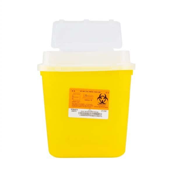 Sharps Container, 2 gal., Yellow, PK10