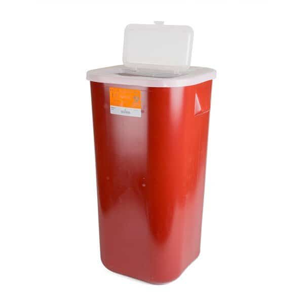 Sharps Container, 16 gal., Red PK6