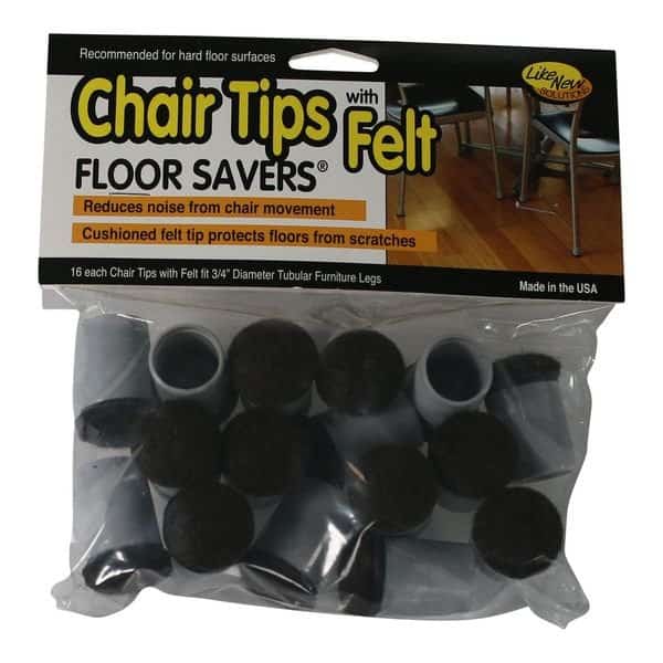 Felt Chair Tips 3/4" Dia. Vinyl Sl, PK96, MASTER MFG, Mfr# 88452CS
