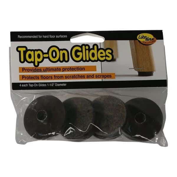 Tap On Chair Leg Glides, Felt Silde, PK24