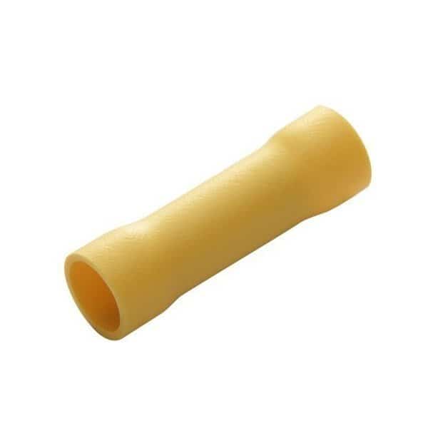 Butt Splice Connector, 12-10 AWG, Ylw, PK10