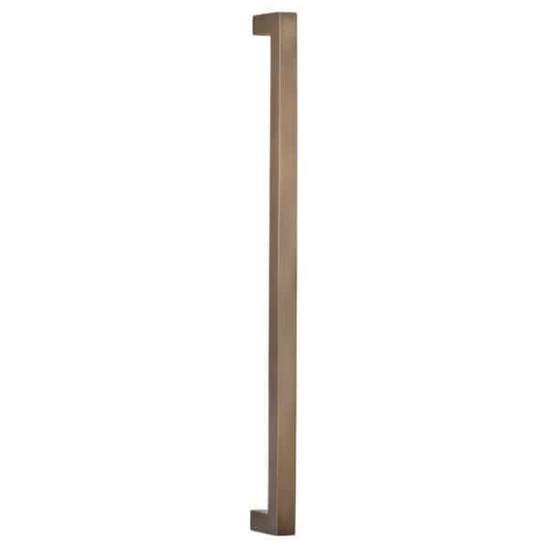 Center to Center Square Modern Appliance Door Pull Satin Nickel 18"