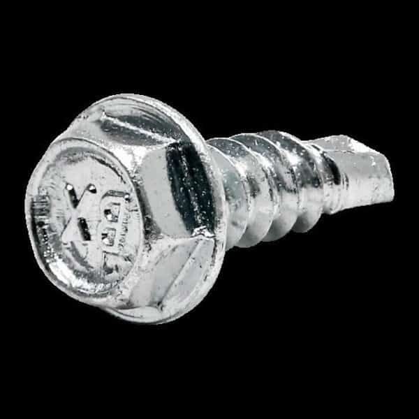 Self-Drilling Screw, #8-18 x 1/2 in, Zinc Plated Steel