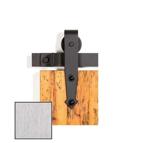 Brushed Stainless Steel Barn Door Hardware 0115-5001 50, LEATHERNECK, Mfr# 0115-5001