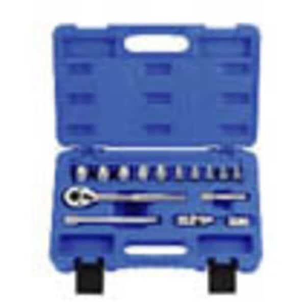 Socket Set, 3/8 Drive, Metric, 15 Piece