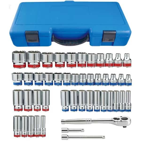 3/8" Drive SAE, Metric, 47 pc