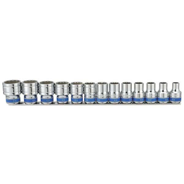 1/2" Drive Socket Set, Metric, 13 pcs, KT PRO TOOLS, Mfr# A4001MR