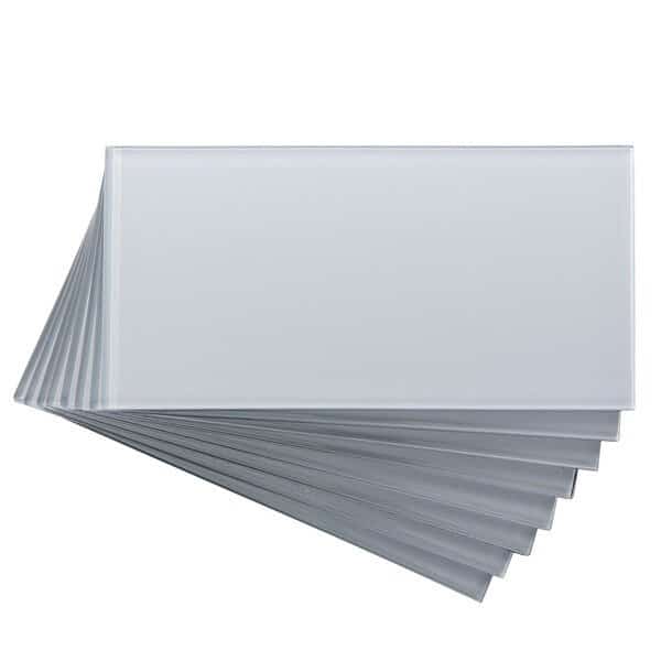 Glass Backsplash 3X6 Frost, PK 8