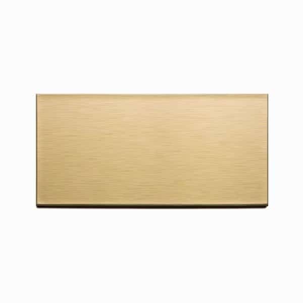 Metal Backsplash 3X6 Long Grain Bru, PK 8
