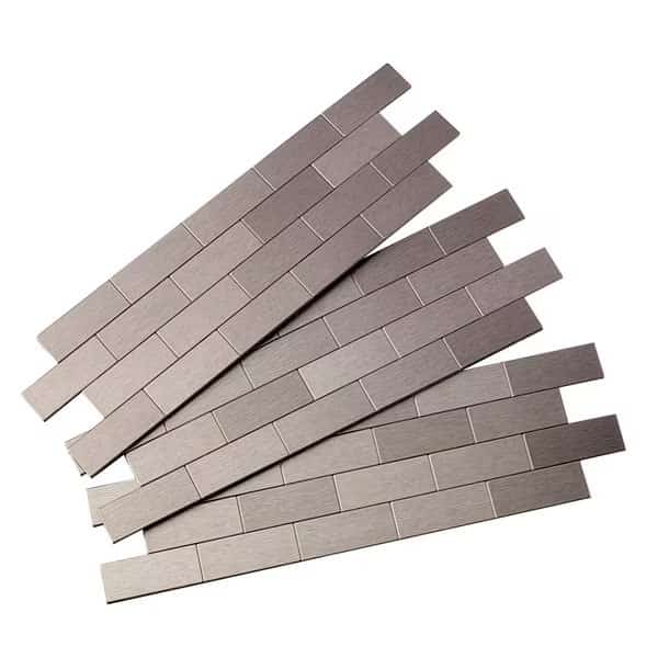 Metal Backsplash 12X4 Mini Subway, PK 3