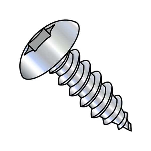 Thread Forming Screw, 1/4"-14 x 1-1/2 in, Zinc Plated Steel Truss Head Torx Drive, 1000 PK