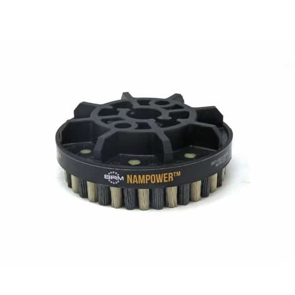 NAMPOWER ADD12518120 Abrasive Disc Brush, Dot Style, 125mm Diameter, 18mm Trim, 120 Grit