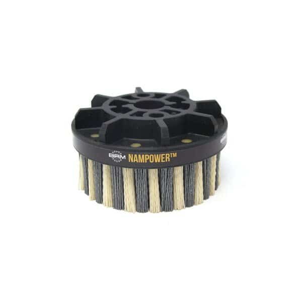 NAMPOWER ADD12538180 Abrasive Disc Brush, Dot Style, 125mm Diameter, 38mm Trim, 180 Grit