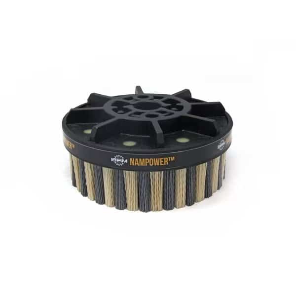 NAMPOWER ADD15038120 Abrasive Disc Brush, Dot Style, 150mm Diameter, 38mm Trim, 120 Grit