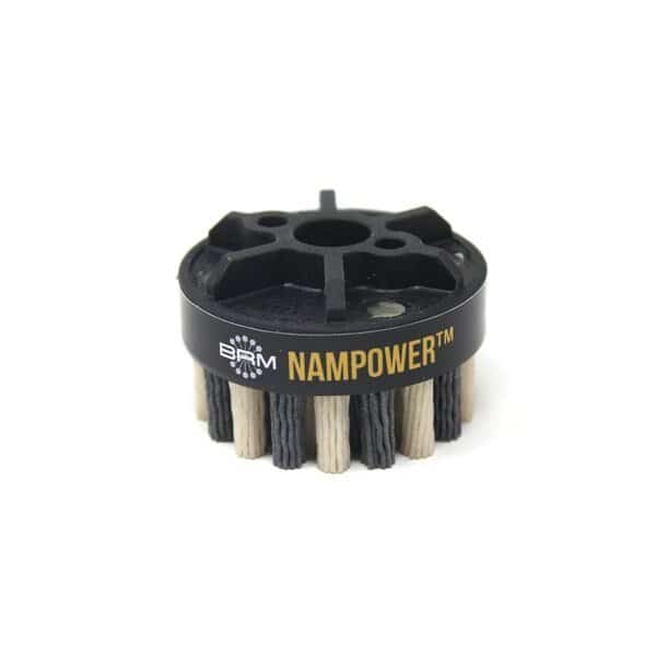 NAMPOWER ADD601880 Abrasive Disc Brush, Dot Style, 60mm Diameter, 18mm Trim, 80 Grit