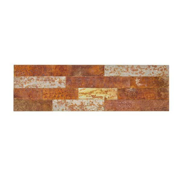 Panel Distressed Metal 6X24 Tarnished Ti