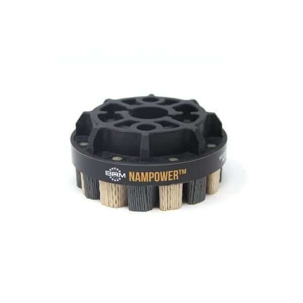 NAMPOWER ADT1001880 Abrasive Disc Brush, Turbine Style, 100mm Diameter, 18mm Trim, 80 Grit