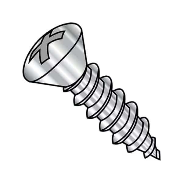 Concrete Screw, #8-15 Dia., Oval, 3/4 in L, 18-8 Stainless Steel 4000 PK