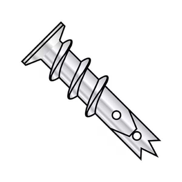 Screw Anchor, Zamac, 1000 PK