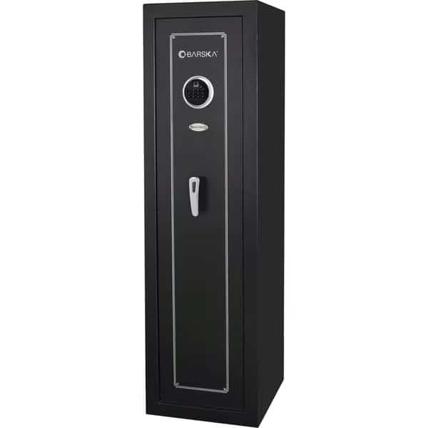 Rifle & Gun Safe, Biometric Lock, 107.8 lbs, 5.51 cu ft, 10 Guns, Barska, Mfr#: AX13646