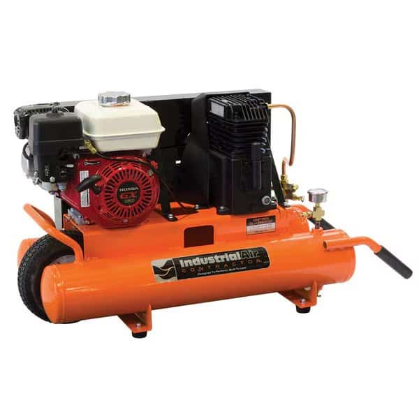 Wheelbarrow Air Compressor, Gas, 8gal., 5.5
