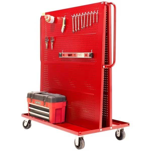 A-Frame Cart, 36"W, w/2 Round-Peg Pegboar