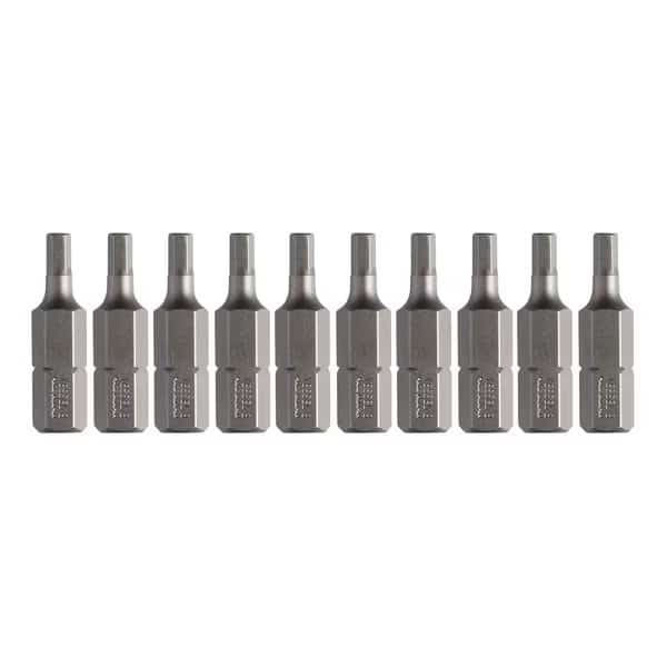 Insert Bit 1/4" Hex, H3x25.4H, PK10